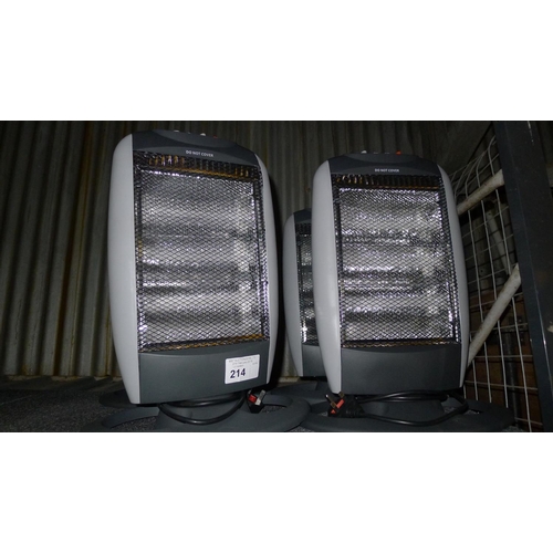 214 - 4 halogen heaters models: 143852 - trade