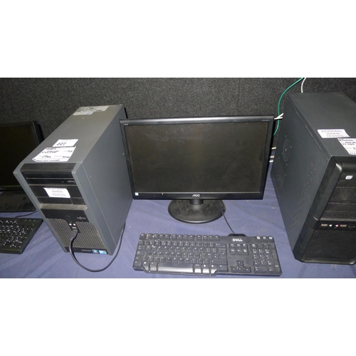 227 - A Fujitsu desktop computer with Intel Core 2 Duo e7500 2.93GHz CPU, 2GB RAM, 300GB hard disk drive, ... 