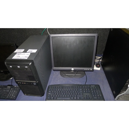 228 - One desktop PC with an AMD athlon 2 x 2 260 3.2GHz CPU, 4GB RAM, 60 GB hard disk drive, please note ... 