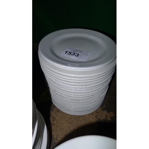 1533 - 24 white side plates