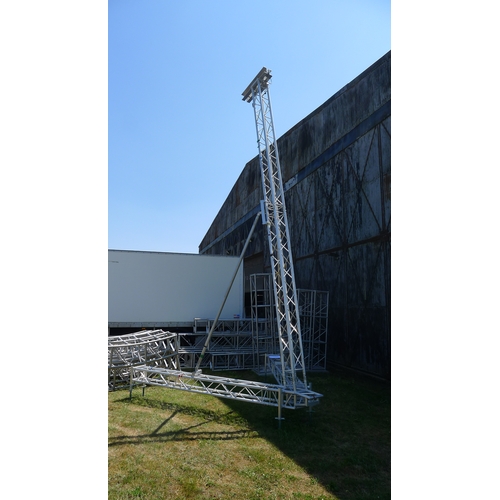 632 - 1 rigging tower / crane by Milos type MRT1, max height approx 8m, SWL 750kg - please note that NO ho... 