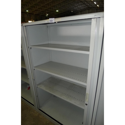 1024 - 1 grey metal shuter front cabinet