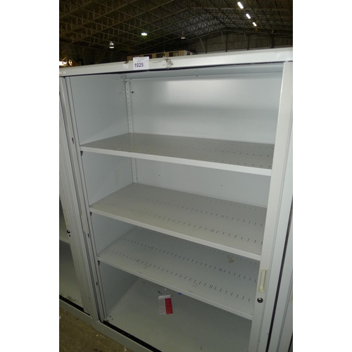 1025 - 1 grey metal shuter front cabinet