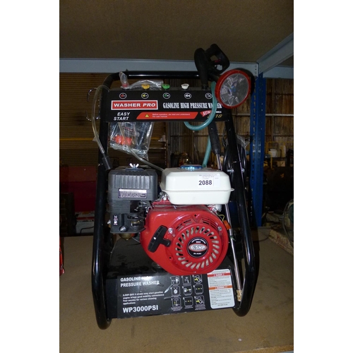 2088 - 1 unused petrol engine pressure washer by Washer Pro type WP3000PSI