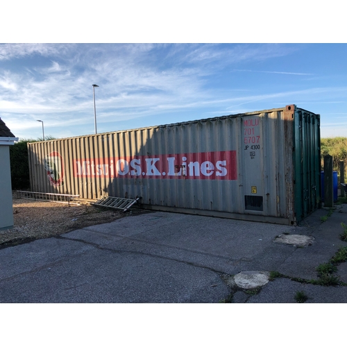 2570 - 40 ft Shipping container. Located on Airfield nearby. Ask office for directions