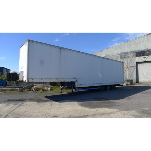 2594 - Stepframe Artic trailer, tri-axle, barn doors, Montracon, 36 ton.  1999. No plate. Insolvency sale 1... 