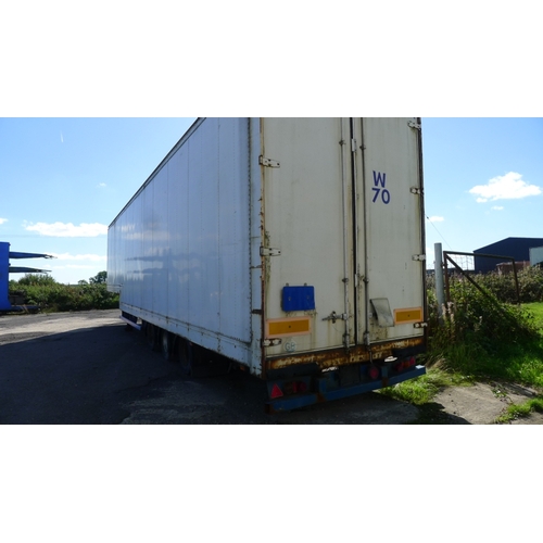 2594 - Stepframe Artic trailer, tri-axle, barn doors, Montracon, 36 ton.  1999. No plate. Insolvency sale 1... 