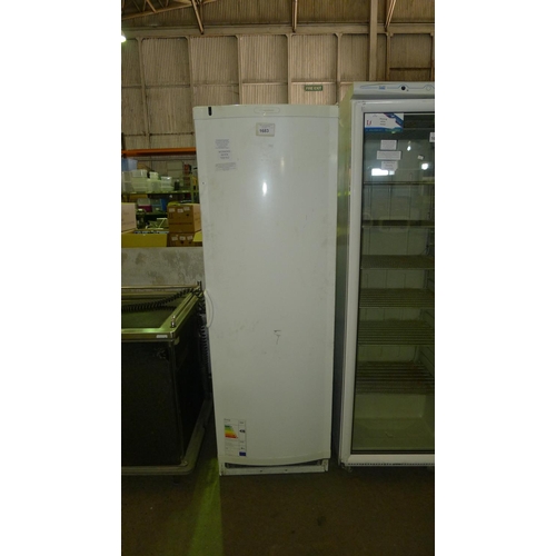 1683 - 1 tall single door commercial freezer by Scandinova - trade