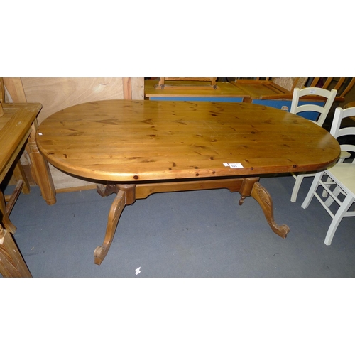 101 - 1 pine oval dining table