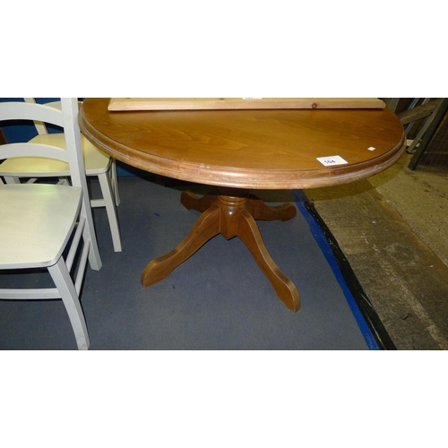 104 - 1 circular pine dining table