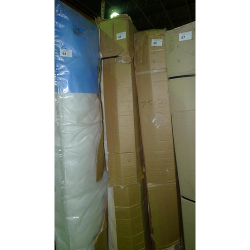 65 - 1 unused single mattress