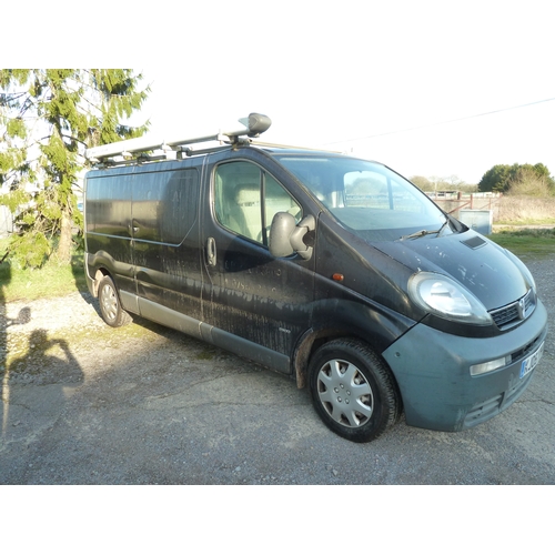 1719 - Vauxhall Vivaro 2900 DTi LWB panel van.. Reg; KJ05 YYH, 1st reg 31/03/2005. 1870 cc Diesel 5 speed. ... 