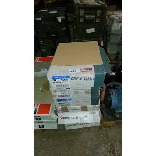 2088 - 7 boxes of various type vinyl floor tiles by Marleyflex and Karndean