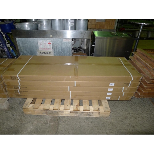 1683 - 1 commercial stainless steel catering type table with shelf beneath 600 x 1800mm boxed