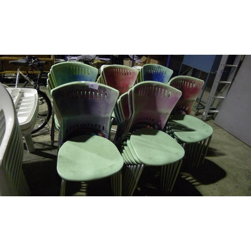 71 - 36 plastic stacking chairs