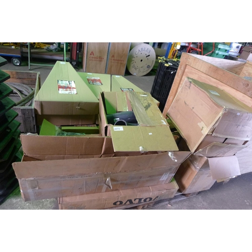 2072 - 1 pallet containing a quantity of various unused plant spares including Grove crane seal kits, Volvo... 