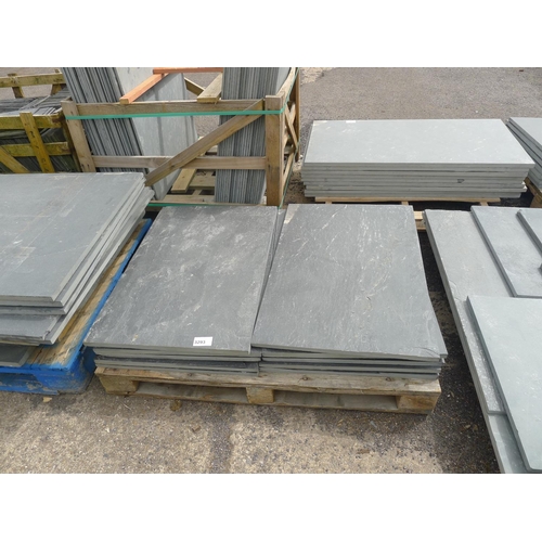 3293 - 1 pallet containing 10 slate slabs each approx 900mm x 600mm