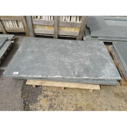 3300 - 1 pallet containing  5 slate slabs each approx 1500mm x 850mm