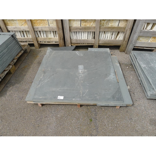 3301 - 1 pallet containing 3 various size slate slabs