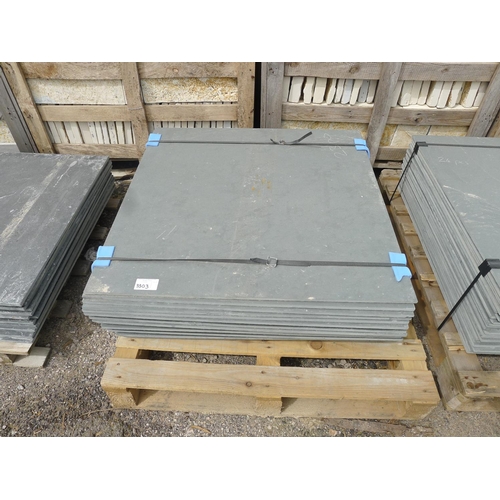 3303 - 1 pallet containing 23 slate tiles each approx 900mm x 900mm