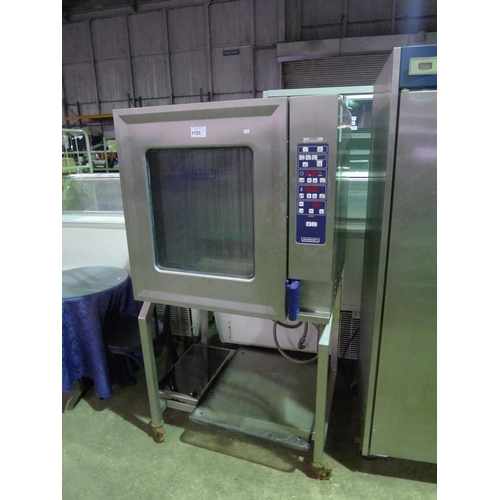 1723 - A commercial stainless steel combi oven by Hobart 10 grid type csd1012e 3 phase - trade