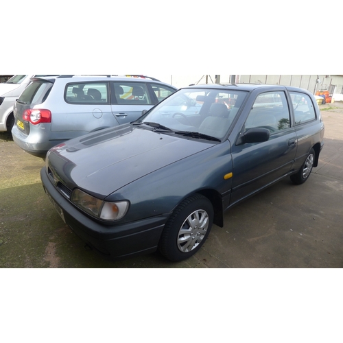 2292 - Nissan Sunny LX 1.4 petrol, 3 dr Hatchback, Reg: K26 BNM, 1st reg 29/03/1993, MoTd to 30/09/2019, mi... 