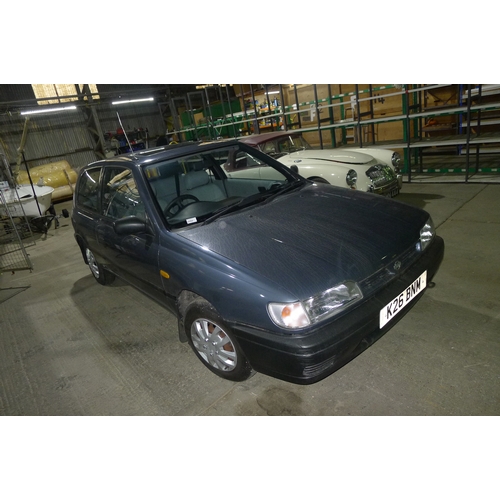 2292 - Nissan Sunny LX 1.4 petrol, 3 dr Hatchback, Reg: K26 BNM, 1st reg 29/03/1993, MoTd to 30/09/2019, mi... 