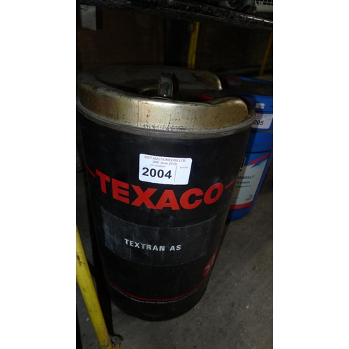 2004 - 1 x 20L drum of transmission fluid by Texaco type Textran AS