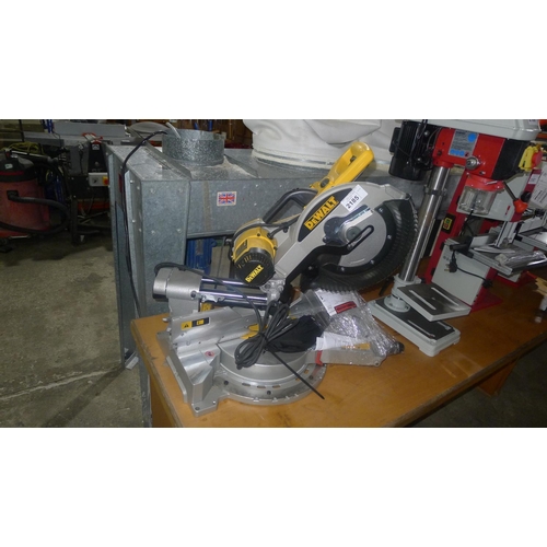 2185 - 1 sliding mitre saw by DeWalt type DWS780, 305mm, 110v (SP013388)