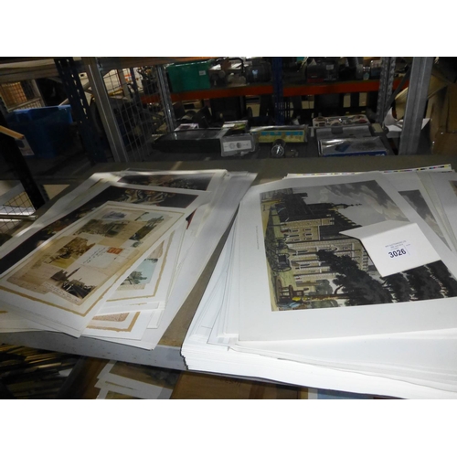 3026 - A large quantity of various prints. Not practical to list in any more detail so please come and view... 