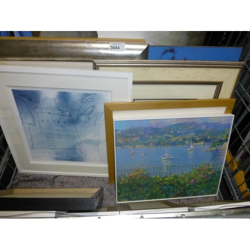 3044 - A quantity of various framed prints etc. Not practical to list in any more detail so please come and... 