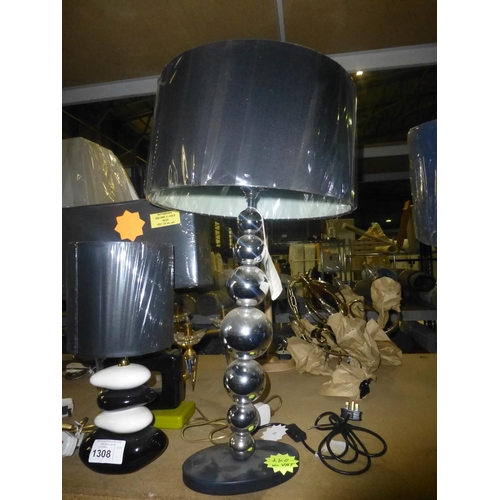 1308 - 3 various table lamps