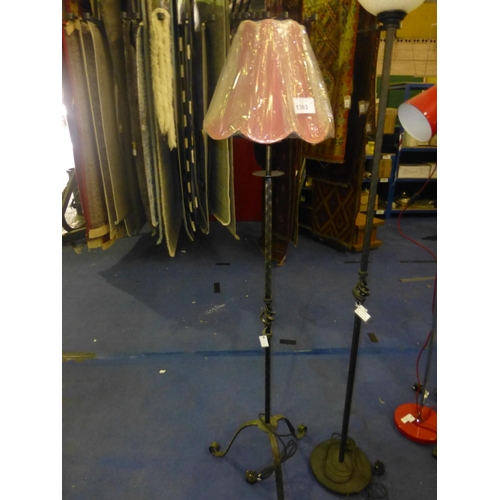 1363 - 2 metal floor standing lights by Elstead type Pembroke RRP £294 each