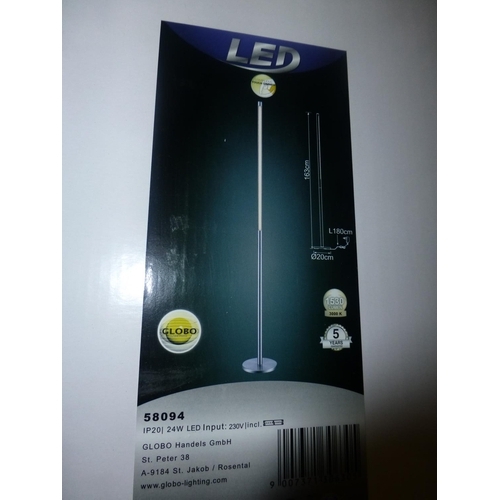 1367 - 3 LED floor standing lights by Globo type 58094 RRP £120 each