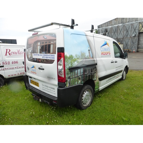 2286 - Toyota Proace 1200 L1H1 HDi panel van. Reg GY13 DGZ  , 13/05/2013. 1560cc Diesel manual. MoT to 25/0... 