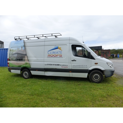 2287 - Mercedes Sprinter 310 CDi LWB Hi roof panel van, Reg YF11 YBV, 17/07/2011, 2143cc Manual Diesel. MoT... 