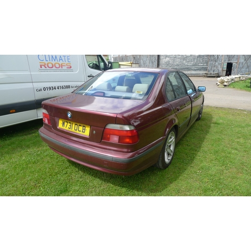 2290 - BMW 523i SE Auto 4 Dr Saloon, Reg W731 OCB 30/03/2000, Mileage 183,000, MoT 16/10/2019,