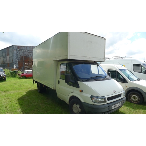 2288 - Ford Transit  350 LWB LUTON Van, White, Reg. HX04 SVN 06/05/2004,  2402cc Diesel, mileage 61,614',  ... 