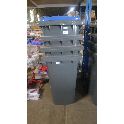 2095 - 4 large wheelie bins