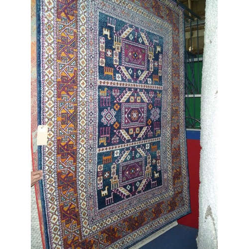 1482 - 1 multi coloured pattern floor rug RRP £139 and 1 traditional style floor rug RRP £103