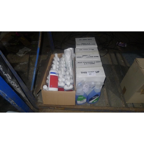 17 - A quantity of Unipart cream cleaner, glass / general purpose cleaner and swing bin bags