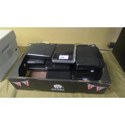 240 - A quantity of portable DVD players, contents of one box - 240v trade