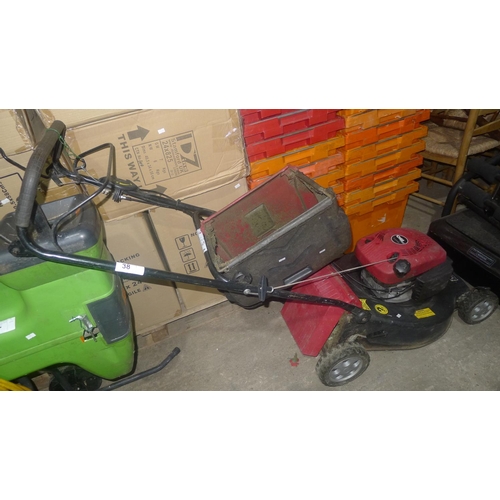 38 - 1 petrol engine lawn mower by Mountfield type SP534 with grass box