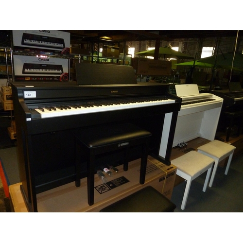 149 - 1 boxed Casio digital electric piano type Celviano AP470 in black RRP £899 - comes with leads and pi... 