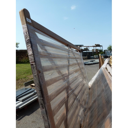 2167 - 1 tropical hardwood gate width approx 3m / 1.8m high