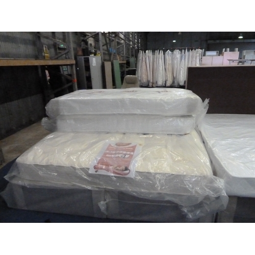 1246 - 1 x 6ft bed base with a 6ft sareer pocket sprung mattress