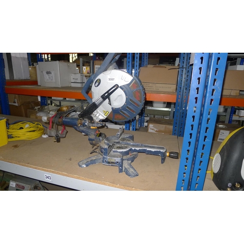 3357 - 1 double bevel sliding mitre saw by MacAllister type COD305DLSM, 240v