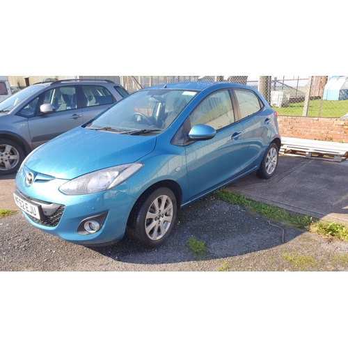 3396 - Mazda 2TS2 Auto 5 Dr hatchback, Reg MF62 EJU, 1st reg 16/01/2013, 1498 cc Petrol 4sp Automatic. 10,9... 