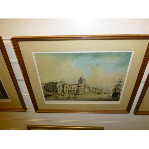 574 - 5 framed prints of classical buildings