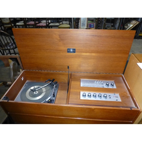 730 - 1970s vintage Dynatron radiogram in a teak finished cabinet